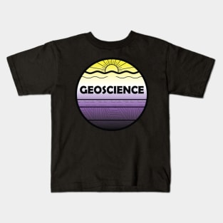 Nonbinary Pride Geoscience Cross Section Kids T-Shirt